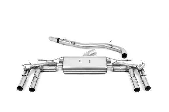 4 V-Class MILLTEK 80MM NON-RESONATED CAT-BACK EXHAUST SYSTEM 8Y S3